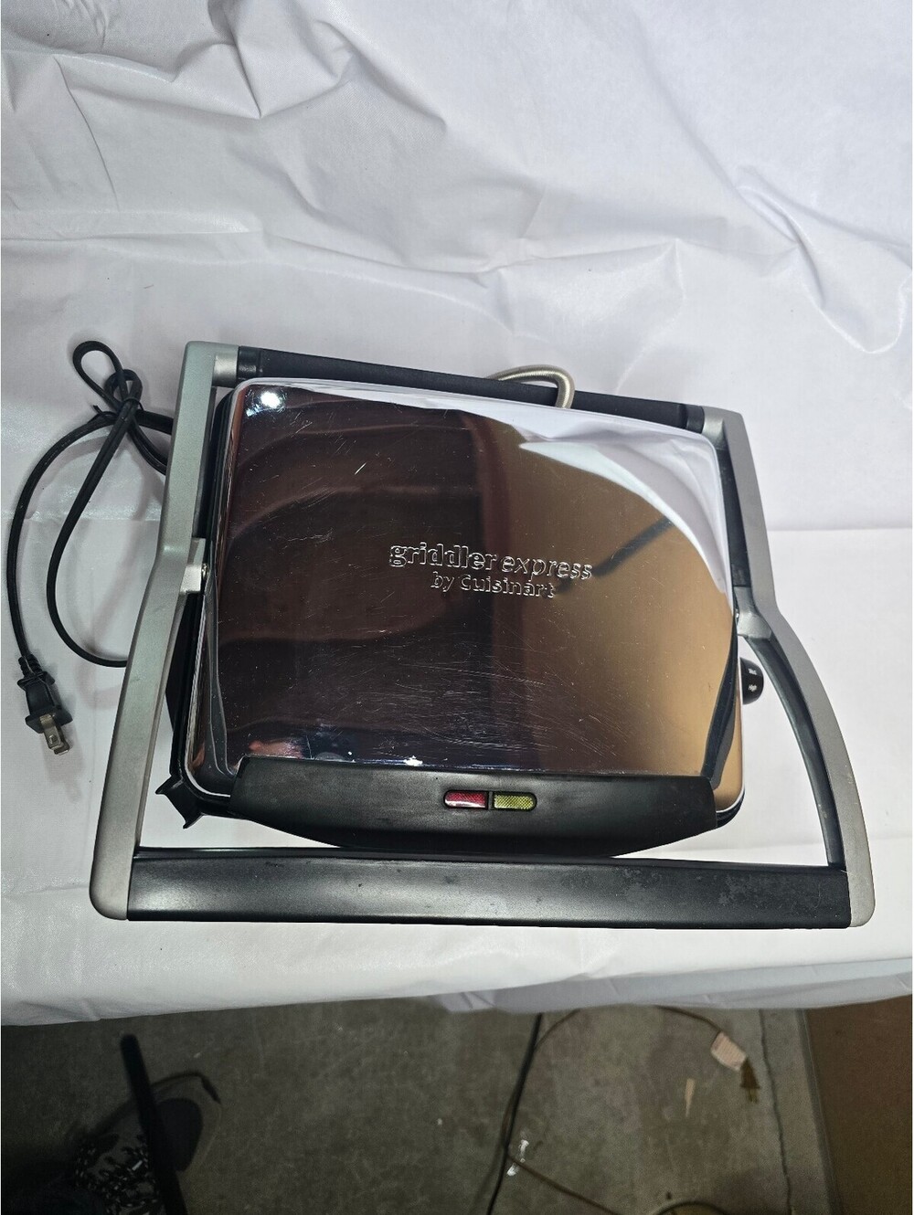 Cuisinart Griddler Express Electric Grill & Panini Press - Tested & Working